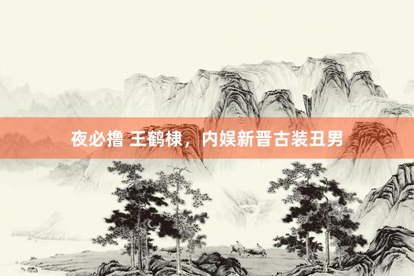 夜必撸 王鹤棣，内娱新晋古装丑男